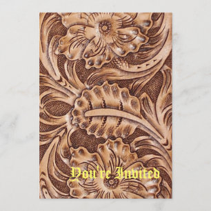 Convite cowboy estandardizado do país ocidental com ferram