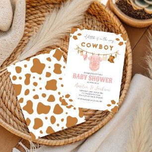 Convite Cowboy Festa Oeste Rodeio crianças Ocidental Menin
