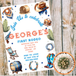 Convite Cowboy Ocidental Wild West Birthday