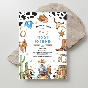 Convite Cowboy Primeiro Rodeio Oeste Selvagem 1º Aniversár