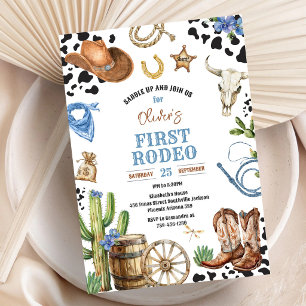 Convite Cowboy Primeiro Rodeio Oeste Selvagem 1º Aniversár