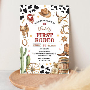 Convite Cowboy Primeiro Rodeio Oeste Selvagem 1º Aniversár