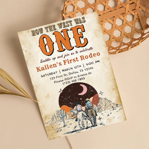 Convite Cowboy Rodeo primeiro aniversario Como O Ocidente 