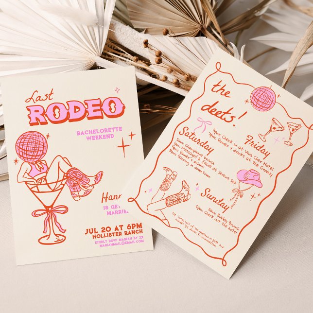 Convite Cowgirl Bachelorette Western Beach Party (Cowgirl Bachelorette Western Beach Party Invitation)