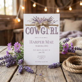 Convite Cowgirl Birthday Invitation | Farm Theme