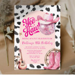 Convite Cowgirl Western Cowgirl aniversário de 30 anos<br><div class="desc">Boot Western Invitation. Aniversário Russo 30 Ocidental da Cowgirl. Saddle,  botas,  aniversário de chic,  aniversário de vaquinha russa. 30 da Rússia Ocidental,  40º Aniversário da Cowgirl. 21rua,  30,  40º,  50º aniversário. Aniversário de campo.</div>