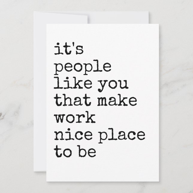 Convite Coworker Appreciation Minimalist Thank You (Frente)