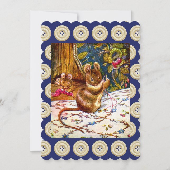 Convite Cozedura picante de ratinho Beatrix (Frente)