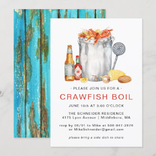 Convite Cozido de Lagostim de Verão   Churrasco de Cozido 