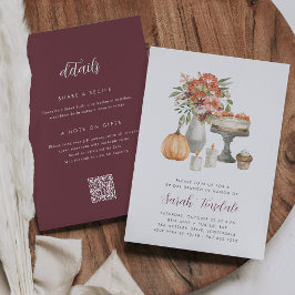 Convite Cozy Fall All-in-One Bridal Shower Brunch