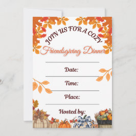 Convite Cozy Friendsgiving Dinner Art