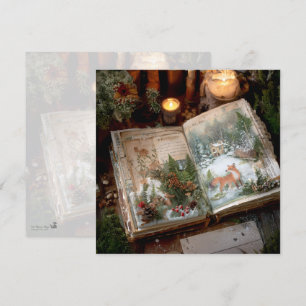 Convite Cozy Winter Deep Cottagecore Scrapbook