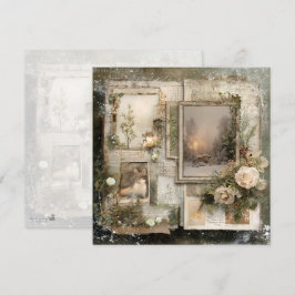 Convite Cozy Winter Deep Cottagecore Scrapbook