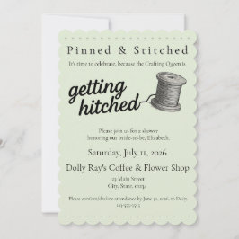 Convite Crafting "Getting Hitched" Sewing Shower Invite