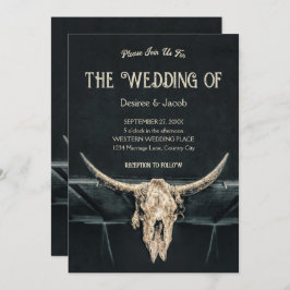 Convite Crânio da Cinza de Beige Russo Ocidental