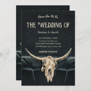 Convite Crânio da Cinza de Beige Russo Ocidental