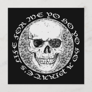 Convite crânio de pirata