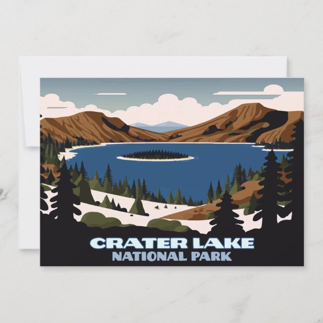 Convite Crater Lake National Park Oregon (Frente)