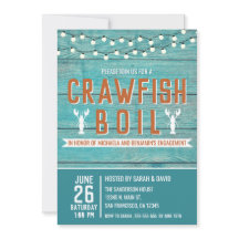 Crawfish Boil Special Event Blue Festa de noivado