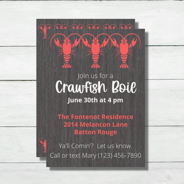 Convite Crawfish Boil Summer Party Invitation (Criador carregado)