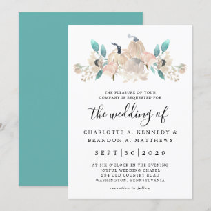 Convite Cream Pumpkin e Eucalyptus Quic Invent