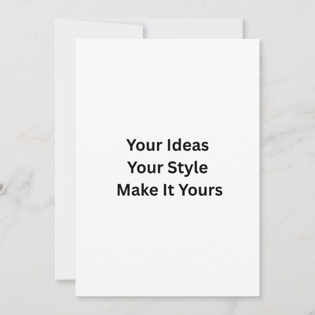 Convite Create Your Own 5" x 7" Invitation (Frente)