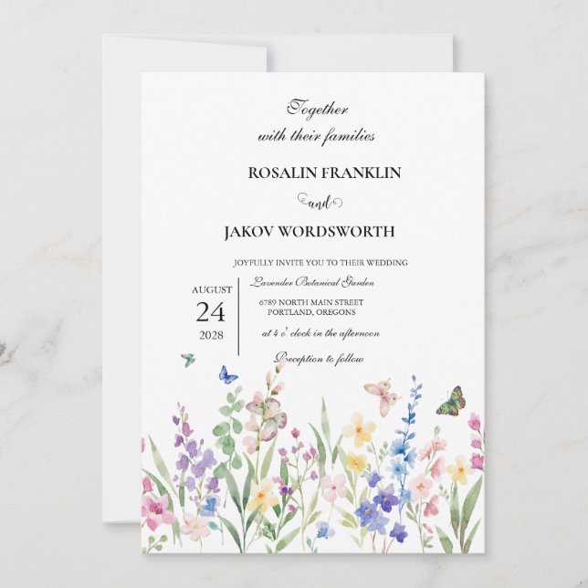 Convite Create Your Own wedding Invitation card (Frente)