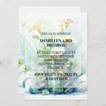 Creative Calla Lily Flower Art Festa de aniversári