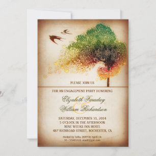 Convite creative engagement party invitations