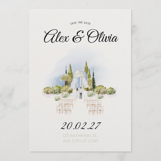 Convite Creative Romantic Wedding Invitation – Personalize (Frente)