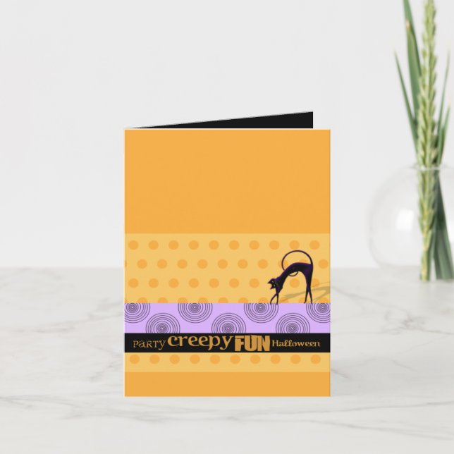 Convite Creepy Fun Halloween Invitation Cards (Frente)