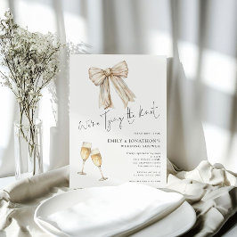 Convite Creme Arco Somos Chá de casamento Casando