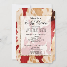 Convite Creme Branco Vermelho