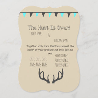 Convite Creme Caça Terminada