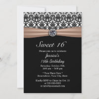 Creme Clássico e Damasco Diamond Sweet 16