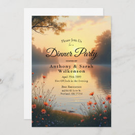 Convite Crepúsculo à Beira do Lago Murmúrios junto à Água