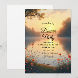 Convite Crepúsculo à Beira do Lago Murmúrios junto à Água