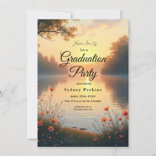 Convite Crepúsculo à Beira do Lago Sussurros junto à Água