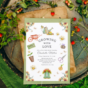 Convite Crescendo com o Chá de fraldas Verde do Amor