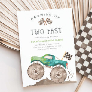 Convite Crescendo MUITO Rápido Caminhão Monstro 2º Anivers