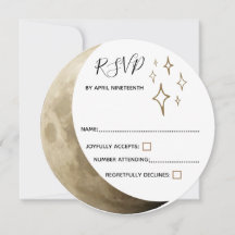 Crescent Moon Wiccan Manipulando RSVP