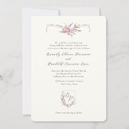 Convite Crest de flor selvagem