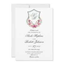 Crest Floral Rosa Casamento