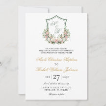 Crest Floral Rosa Casamento