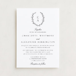 Convite Crest,  Old Money Aesthetic, transparent backgroud