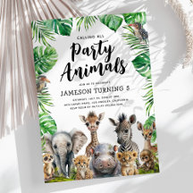 Crianças Animais do Partido Safari Aniversário