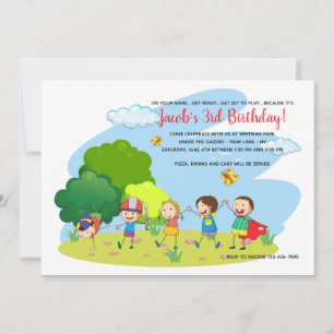 Convite Crianças ao Ar Livre