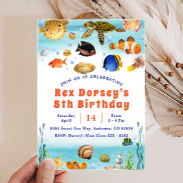 Convite Crianças Cachorros Aquarela Debaixo do primeiro an