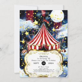 Convite Crianças: Circo Simples Aniversário