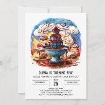 Crianças Coloridas Aniversário de Chocolate